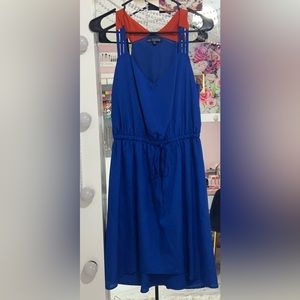 Blue/Orange Racer back dress